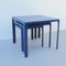 Blue Nesting Tables, 1970s, Set of 3 10