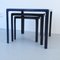 Blue Nesting Tables, 1970s, Set of 3 3