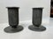 Art Deco Corinthian Column Candlesticks in Pewter, 1920s, Set of 2, Image 1