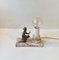 Lampada da tavolo Art Déco in bronzo e marmo, Francia, anni '30, Immagine 4