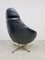 Vintage Black Leatherette Swivel Chair, 1960s 4