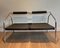 French Chrome and Rubber Metal Sofa from System, 1970s, Image 1
