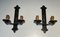 French Wrought Iron Sconces, 1950s, Set of 6 2