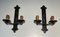 French Wrought Iron Sconces, 1950s, Set of 6, Image 2