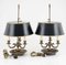Mid 20th Century French Bouillotte Table Lamps, Set of 2, Image 2