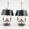 Mid 20th Century French Bouillotte Table Lamps, Set of 2 1