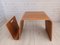 Mid-Century Danish Coffee Table and Magazine Rack in Bentwood 1