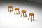 Minimalist Pine Stool by Charlotte Perriand, France, 1950s, Image 5