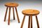 Tabouret Minimaliste en Pin par Charlotte Perriand, France, 1950s 9