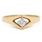 Vintage 14k Yellow Gold Ring with Diamond, 1970s 1