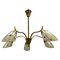 Mid-Century Modern Brass and Glass 5-Light Sputnik Chandelier, 1950s 1