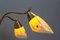 Mid-Century Modern Brass and Glass 5-Light Sputnik Chandelier, 1950s 4