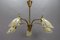 Mid-Century Modern Brass and Glass 5-Light Sputnik Chandelier, 1950s 19