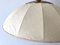 Mid-Century Modern Beige Fabric and Brass Adjustable Pendant Lamp from Schröder & Co, Germany, 1970s, Image 10