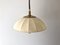 Lámpara colgante ajustable Mid-Century moderna de tela beige y latón de Schröder & Co, Alemania, años 70, Imagen 6