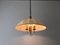 Mid-Century Modern Beige Fabric and Brass Adjustable Pendant Lamp from Schröder & Co, Germany, 1970s, Image 8