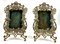 Lovers Knot Picture Frames with Glass Cover & Silver-Plating, 1860s, Set of 2 3