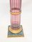 French Corinthian Column Pedestal Stand in Crystal Glass 8