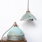 Lámpara colgante Holophane Verdigris de Reclaimed con accesorios de cobre, Imagen 4