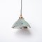 Reclaimed Holophane Verdigris Pendant Light with Copper Fittings 3