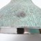 Reclaimed Holophane Verdigris Pendant Light with Copper Fittings 11