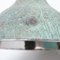 Reclaimed Holophane Verdigris Pendant Light with Copper Fittings, Image 11