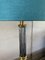 Tall Hollywood Regency Style Table Lamp with Turquoise Lampshade, 1980s 3