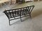 Vintage Black-Painted Rattan Bench, Image 7