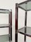 Shelves in Chromed Metal, Wood and Smoked Glass, 1970s, Set of 2 2