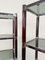 Shelves in Chromed Metal, Wood and Smoked Glass, 1970s, Set of 2, Image 2