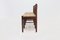 Wengé and Rush Dining Chairs, Belgium, 1960s, Set of 4 9
