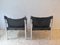 Danish Chrome and Leather Safari Chairs, 1970s, Set of 2, Image 5