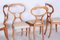 Biedermeier Dining Chairs in Oak & Walnut, Vienna, Austria, 1820s, Set of 4 3
