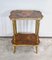 Small Lounge Table in Moucheté Cedar with Painted Decor, 1920s, Image 1