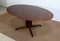 Scandinavian Extandable Oval Table in Violet Wood, 1960s 3