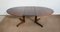 Scandinavian Extandable Oval Table in Violet Wood, 1960s 9