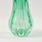Mid-Century Green Ribbed Murano Glass Vase from Seguso Vetri d'Arte, Italy, 1960s, Image 8
