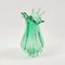 Mid-Century Green Ribbed Murano Glass Vase from Seguso Vetri d'Arte, Italy, 1960s, Image 4