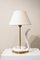 Lampe de Bureau en Porcelaine Blanche attribuée à Tommaso Barbi, Italie, 1970 4