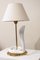 White Porcelain Table Lamp attributed to Tommaso Barbi, Italy, 1970s 6