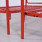 Single Beds in Red Enamel Iron, 1970s, Set of 2, Image 13