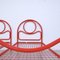 Single Beds in Red Enamel Iron, 1970s, Set of 2 4