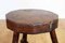 Rustic Stool in Sold Oak, 1930s, Image 9