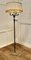 Lámpara de pie rococó de latón dorado, década de 1890, Imagen 9