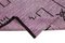 Grand tapis décoratif kilim violet tissé à la main 4
