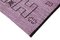 Grand tapis décoratif kilim violet tissé à la main 6