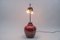 Lampada da tavolo WMF Ikora in vetro rosso Art Déco, anni '30, Germania, Immagine 2