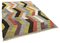 Alfombra Kilim de tejido plano de lana turca hecha a mano multicolor, Imagen 2