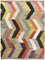 Alfombra Kilim de tejido plano de lana turca hecha a mano multicolor, Imagen 1