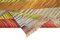 Alfombra Kilim turca de tejido plano de lana multicolor, Imagen 4